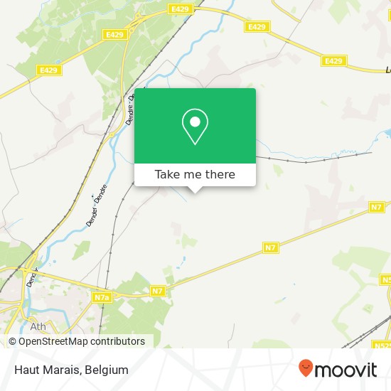 Haut Marais map