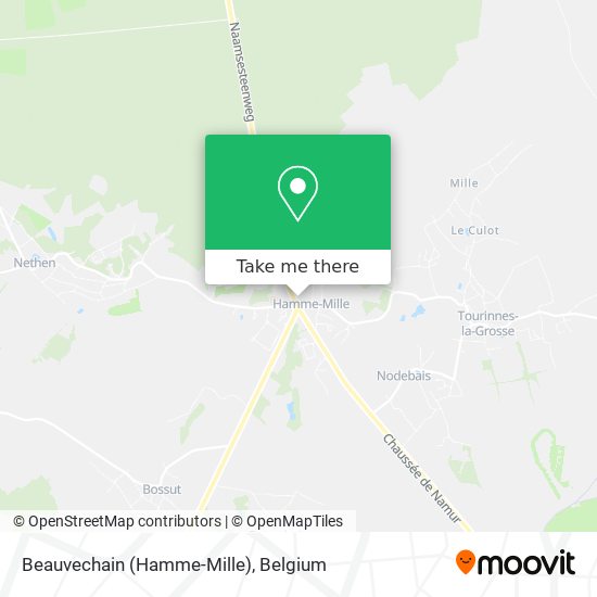 Beauvechain (Hamme-Mille) map