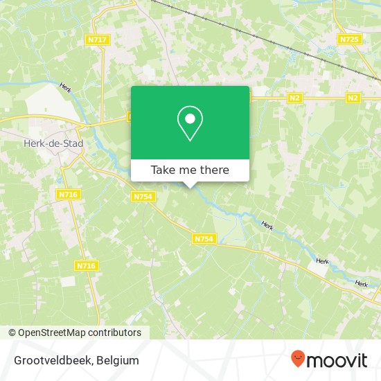 Grootveldbeek map