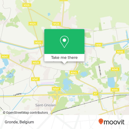 Gronde map