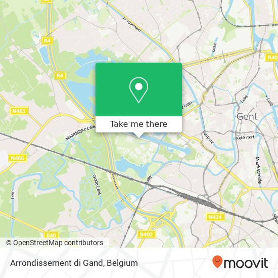 Arrondissement di Gand map