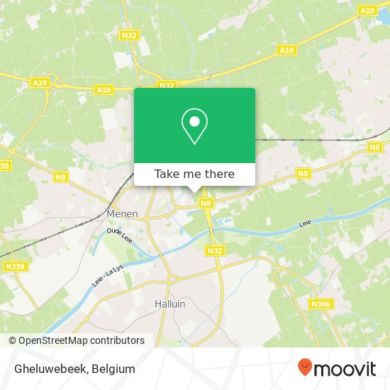 Gheluwebeek map