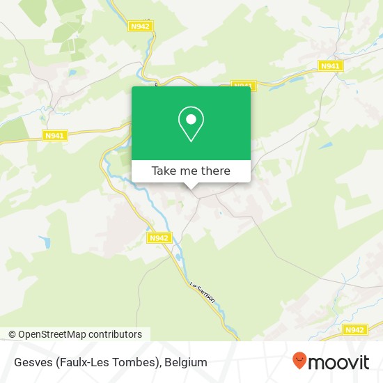 Gesves (Faulx-Les Tombes) plan