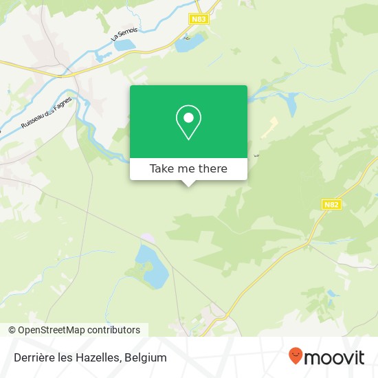 Derrière les Hazelles map