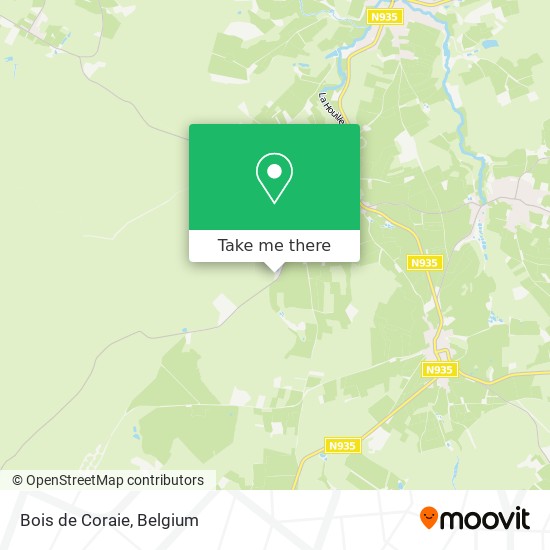 Bois de Coraie map