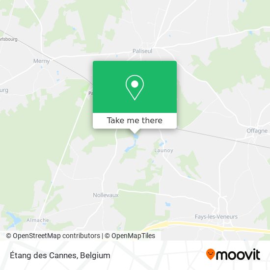 Étang des Cannes plan