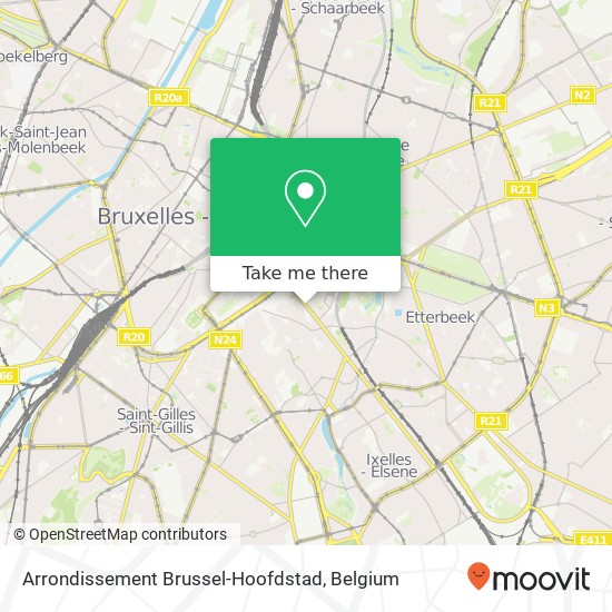 Arrondissement Brussel-Hoofdstad plan