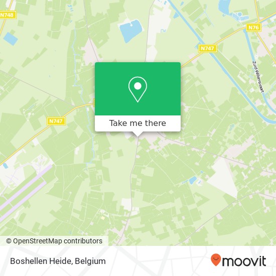 Boshellen Heide map