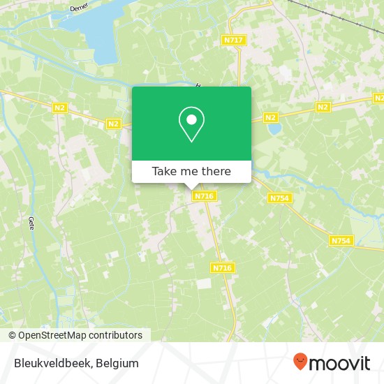 Bleukveldbeek map