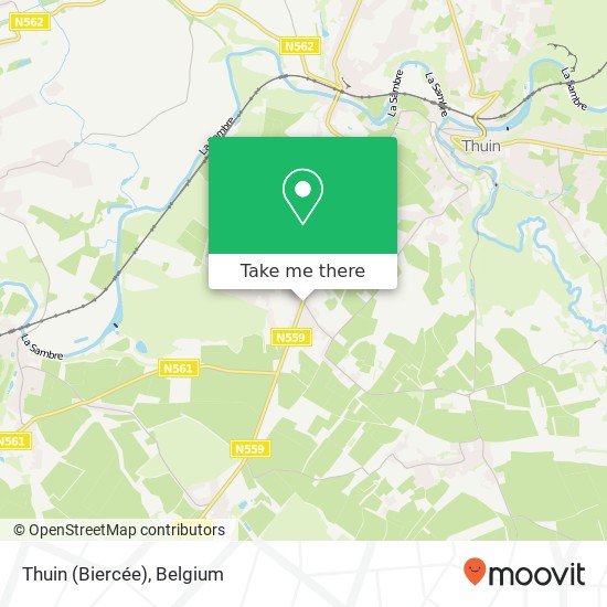 Thuin (Biercée) map