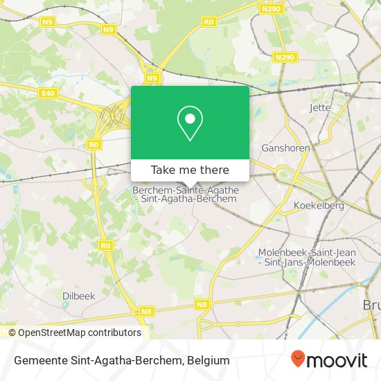 Gemeente Sint-Agatha-Berchem map