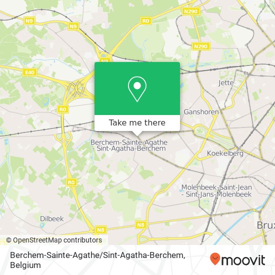 Berchem-Sainte-Agathe / Sint-Agatha-Berchem plan