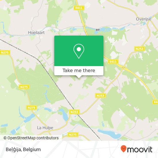 Beļģija map