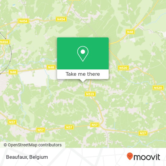 Beaufaux map