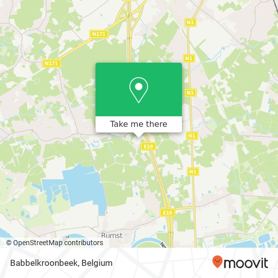 Babbelkroonbeek map