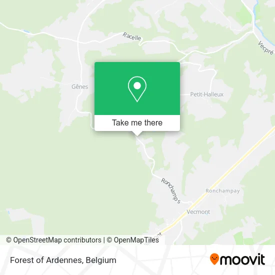Forest of Ardennes map