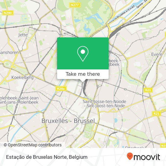 Estação de Bruxelas Norte map