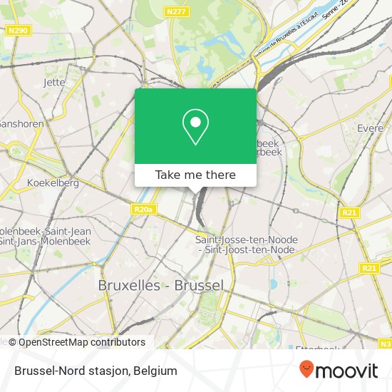 Brussel-Nord stasjon map