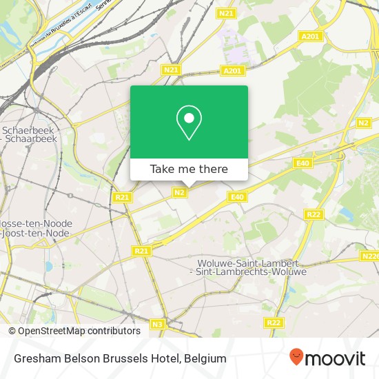 Gresham Belson Brussels Hotel plan