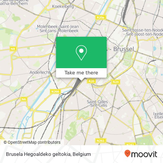 Brusela Hegoaldeko geltokia map