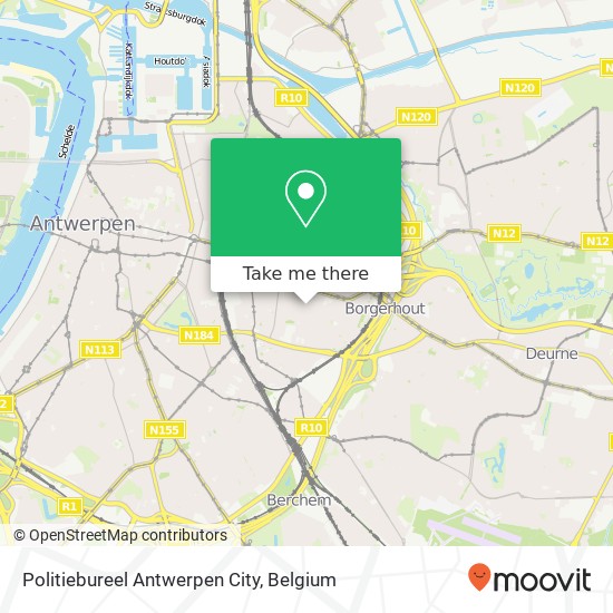 Politiebureel Antwerpen City map