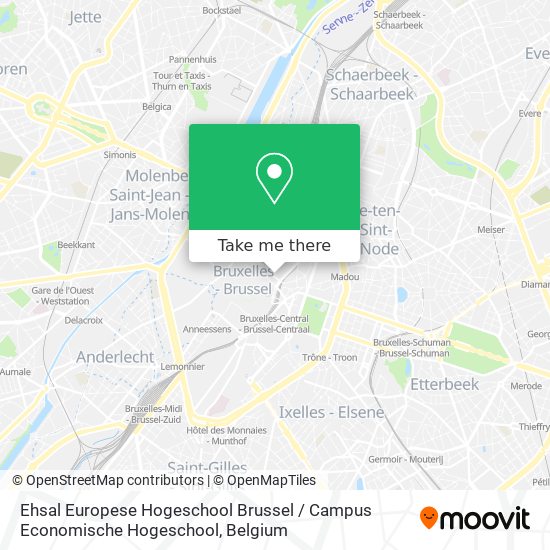 Ehsal Europese Hogeschool Brussel / Campus Economische Hogeschool map