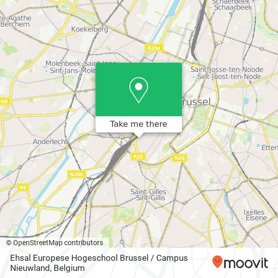 Ehsal Europese Hogeschool Brussel / Campus Nieuwland map