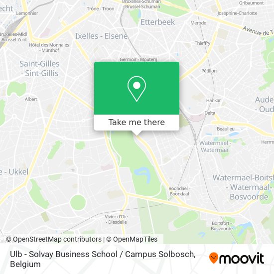Ulb - Solvay Business School / Campus Solbosch plan