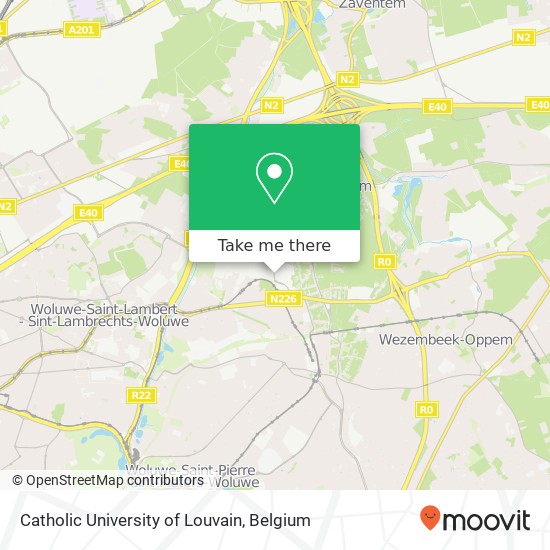 Catholic University of Louvain plan