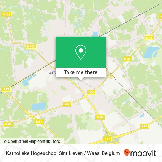 Katholieke Hogeschool Sint Lieven / Waas map