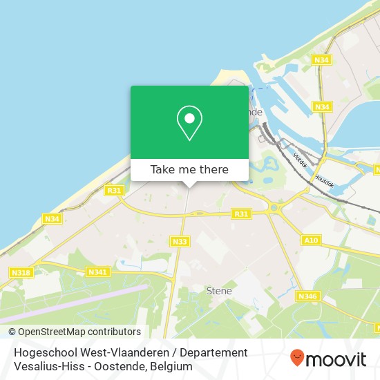 Hogeschool West-Vlaanderen / Departement Vesalius-Hiss - Oostende map