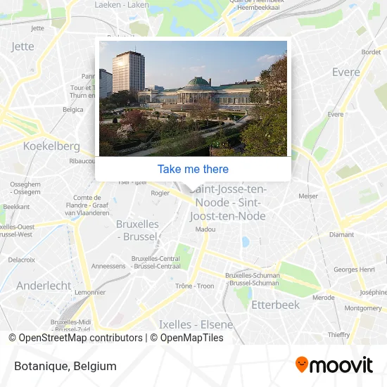 Botanique map