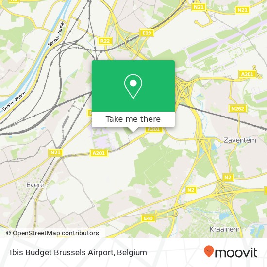 Ibis Budget Brussels Airport map