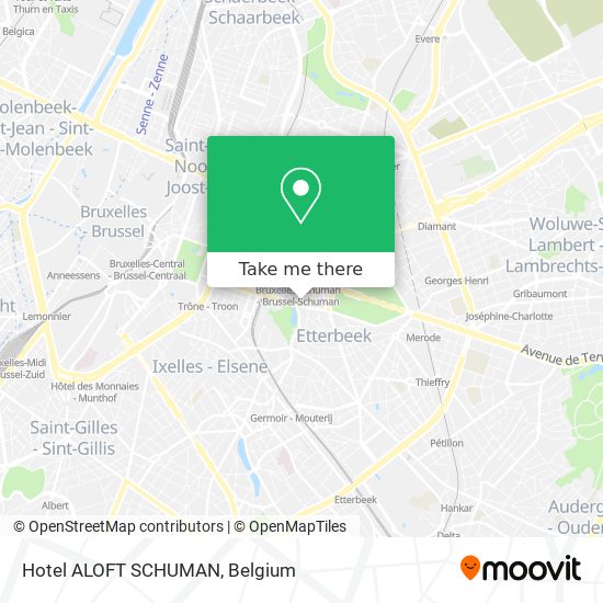 Hotel ALOFT SCHUMAN map