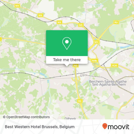 Best Western Hotel Brussels plan