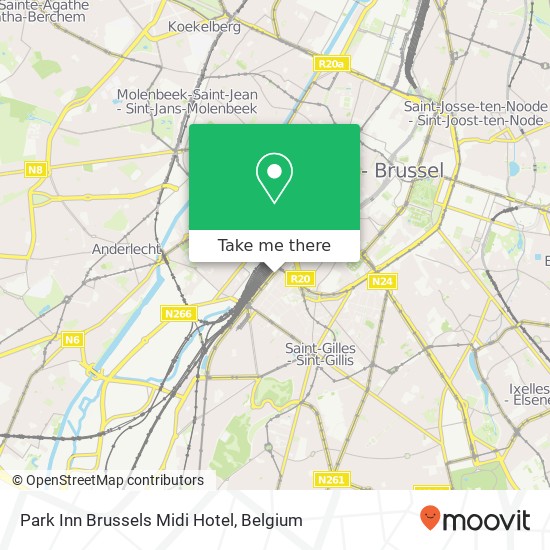 Park Inn Brussels Midi Hotel map