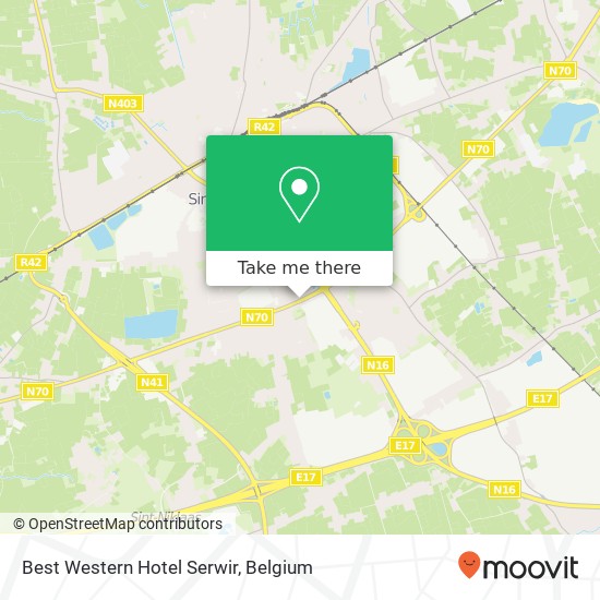 Best Western Hotel Serwir map