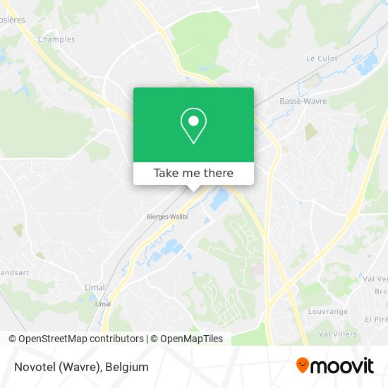 Novotel (Wavre) map