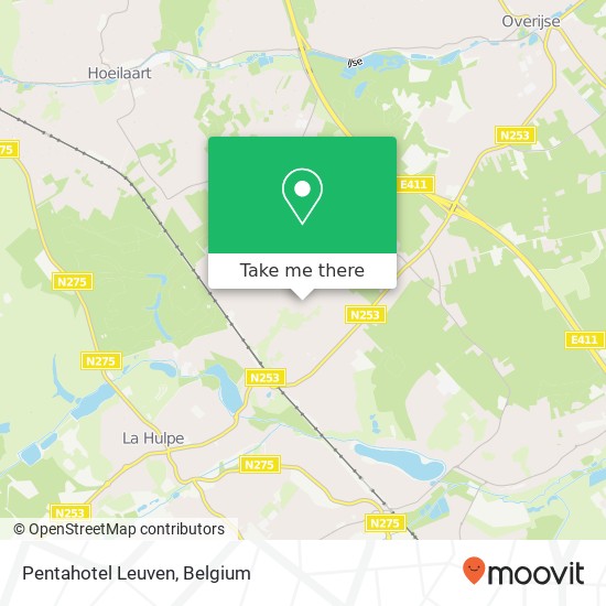 Pentahotel Leuven map