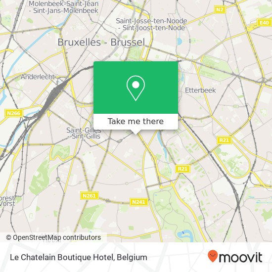 Le Chatelain Boutique Hotel map