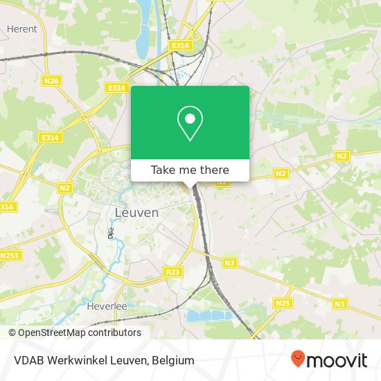 VDAB Werkwinkel Leuven plan