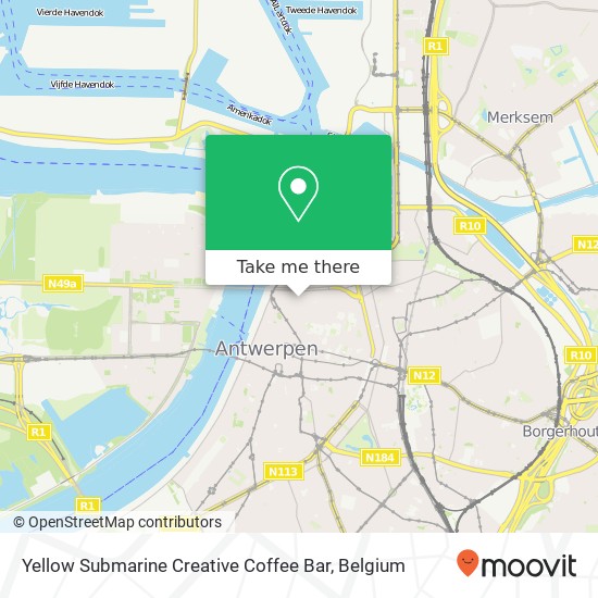 Yellow Submarine Creative Coffee Bar map