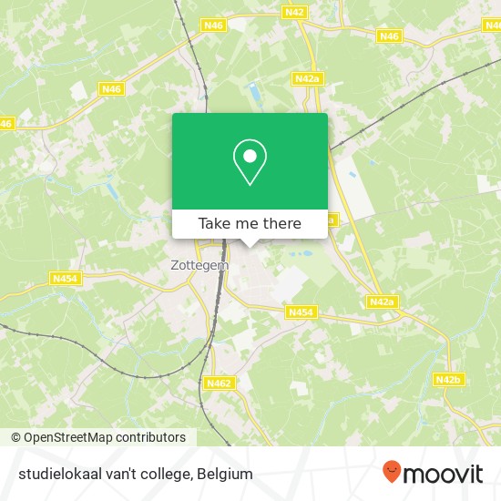 studielokaal van't college map