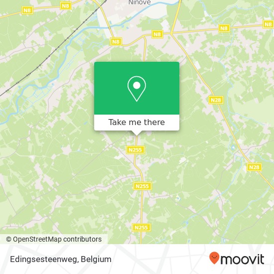 Edingsesteenweg map