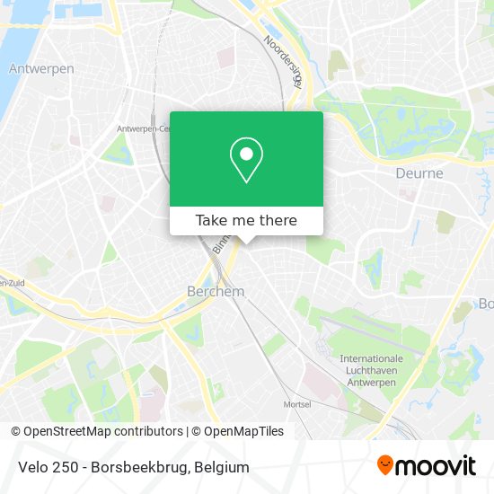 Velo 250 - Borsbeekbrug map