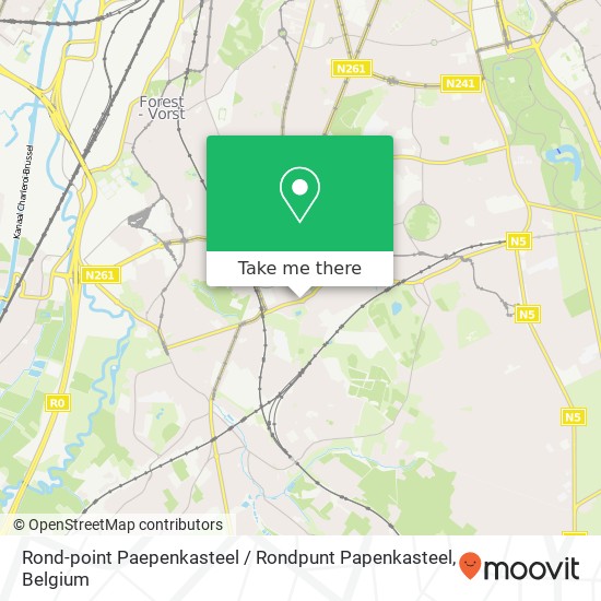 Rond-point Paepenkasteel / Rondpunt Papenkasteel plan