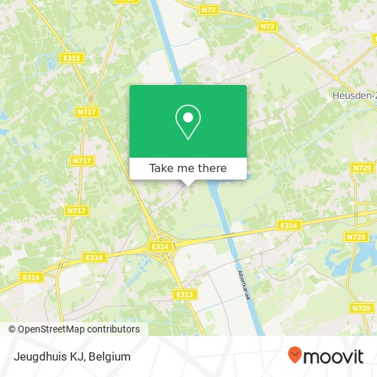 Jeugdhuis KJ map