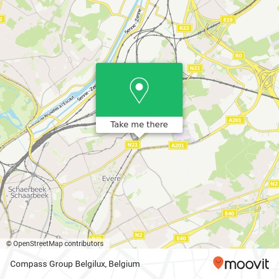 Compass Group Belgilux map