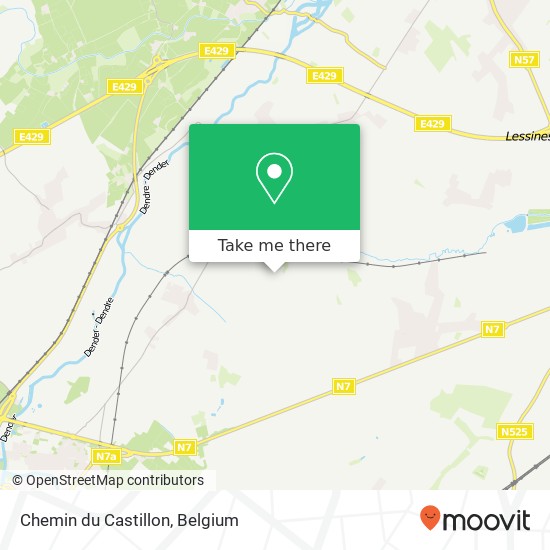 Chemin du Castillon plan