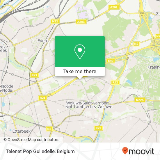 Telenet Pop Gulledelle map